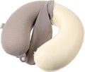 Neck Pillow Replacement Cover Travel U Neck Silk Pillow Case Cover Travel Neck Pillow Cover Pillow, 13.39‘’ U Shaped Neck Pillow Washable Cover, Airplane Pillow (Only Pillow Covers, no Filler)(Grey) by Gjinxi