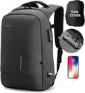 VGOAL Travel Backpack 17 inch Anti Theft Laptop Bag for Men Women | Durable WaterProof,USB Charging Port,Combination Lock,50L Lightweight Large,Carry on Business Backpack,Grey by VGOAL