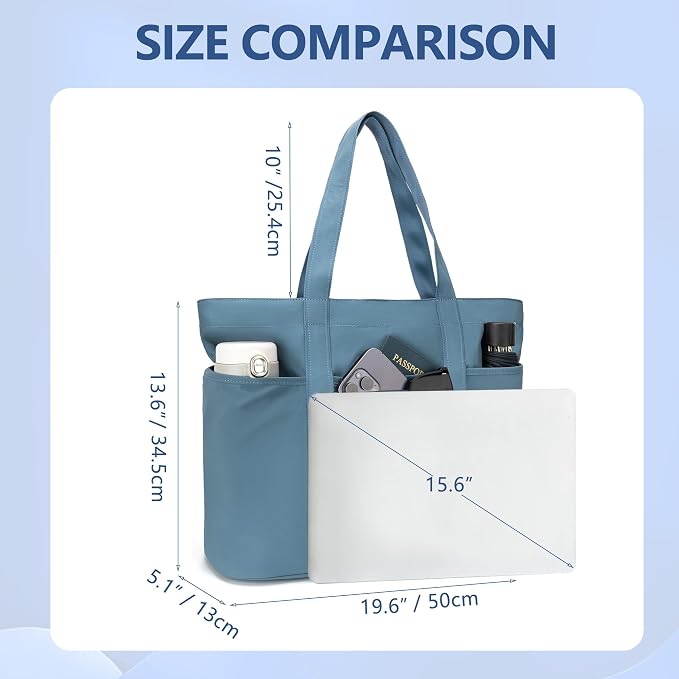 Tote Bag for Women,Large Handbag with Laptop Compartment, Shoulder Bag for Travel, Tote Bags for Work and Everyday - Image 5