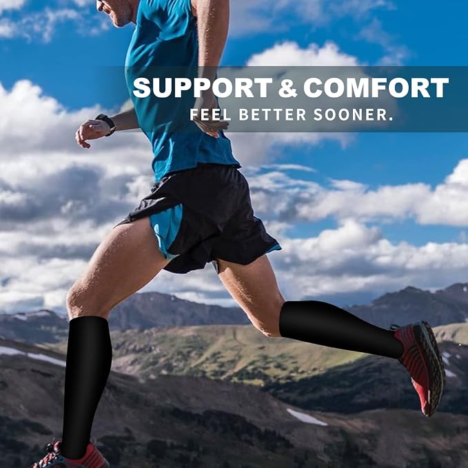 6 Pack Copper Compression Socks for Women and Men Circulation-Best Support for Medical,Running,Nursing,Athletic - Image 3