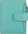 Small Compact Women Wallet RFID Blocking Genuine Leather Bifold Purse with ID Windows by Lavemi