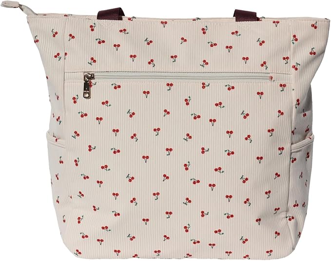 ESVAN Original Floral Water Resistant Large Tote Bag Shoulder Bag for Gym Beach Travel Daily Bags Upgraded - Image 3