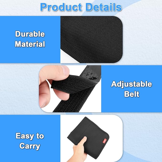 Airplane Seat Back Organizer & Storage, Airplane Tray Table Cover for Personal Items, Airline Seat Hanging Pockets Media Pouch,Reusable Travel Essentials, Fits Tablets, Cell Phone,Water Bottle (Black) - Image 4