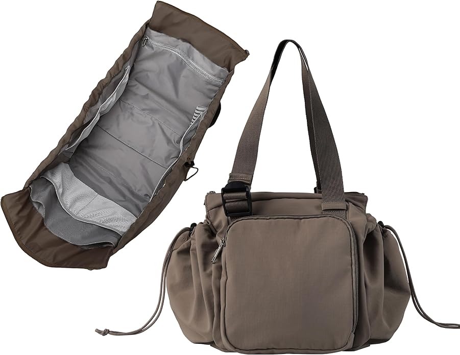 Everyday Bag Tote for Women, Spacious Diaper Bag with 16 Pockets, Durable Travel Bag, Sleek Work Shoulder Bag by BIIVOYA
