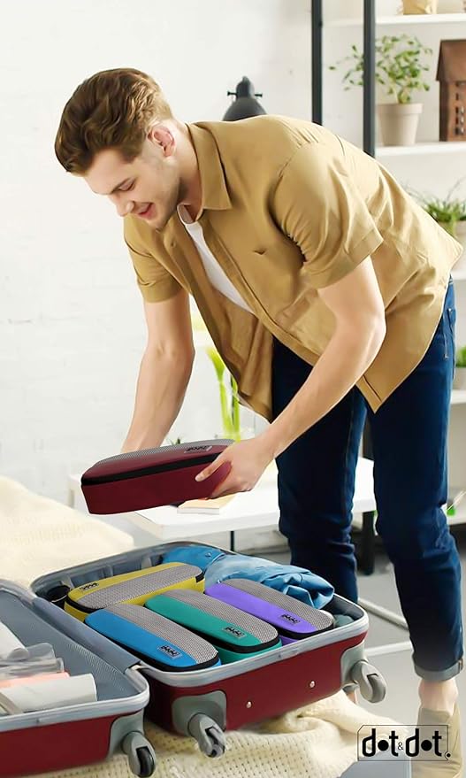 Dot&Dot Slim Packing Cubes for Travel 5pc Set - Narrow Suitcase Luggage Organizer Bags - Thin Travel Essentials for Backpacks - Lightweight Packing Organizers (Non-Compression) - Image 7