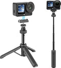 AGVEE Selfie Stick Tripod for DJI Osmo Action 6/Nano Camera | Magnetic Quick Release Mount Accessories, Reinforced Nylon-Fiberglass Legs, Desktop Portable Vlog Travel Extension Rod by AGVEE