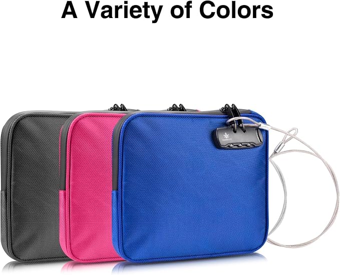 KOSMCCO Beach Locking Bag, Portable Safe, Black, 9x7.5 Inch | Anti-Theft Design, Security Cable Included, Holds Phone Wallet and Keys, Ideal for Beach Pool Cruise and Travel - Image 7