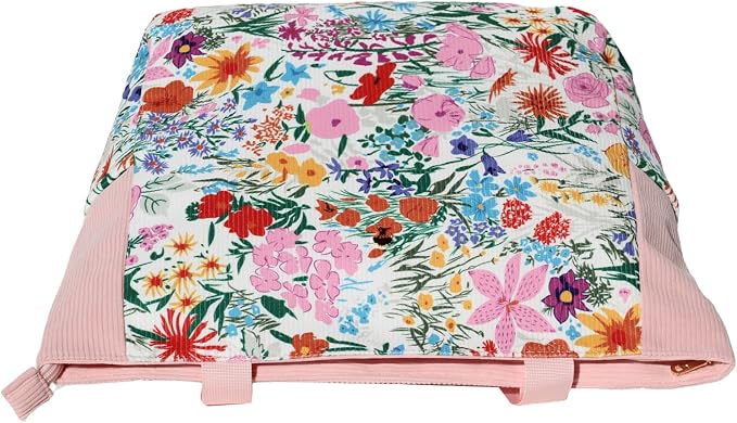 ESVAN Original Floral Water Resistant Large Tote Bag Shoulder Bag for Gym Beach Travel Daily Bags Upgraded - Image 6