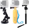 Floating Hand Grip Action Camera Accessories Kit Compatible with AKASO | Compatible With GoPro Hero 13 12 11/AKASO/DJI Osmo Action 5 pro, Selfie Stick, Waterproof Stick Handle, Suction Cup Mount by TEKCAM