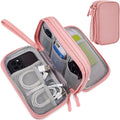 CAAORDKSO Electronics Accessories Organizer Pouch Bag, Electronic Organizer Travel Case, Tech Pouch, Travel Essentials for Women, Cable, Cord, Phone, Charger, Power Bank, Earphone (Light Pink, Large) by Unknown