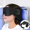 SARISUN Travel Pillow for Airplanes Sleep, Seat Strap for Stable Support | Airplane Pillow Head Strap with 3D Eye Mask, Stop Bobblehead, 360° Headrest Support for Long Flight Road Trip, Dark Grey by SARISUN