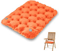 Inflatable Seat Cushion, Chair Cushions, Lightweight Air Sitting Pad, Portable Chair Pads for Indoor Dining Room Kitchen Chairs Office Airplane Car, Floor Cushion for Home(Orange) by YEEKORO
