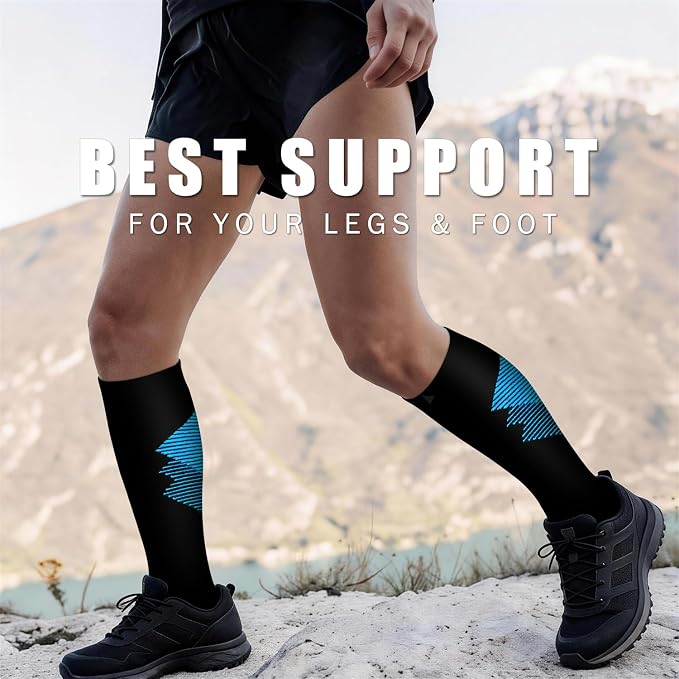 Copper Compression Socks for Women & Men (6 pairs) - Best Support for Nurses, Running, Hiking, Recovery - Image 4