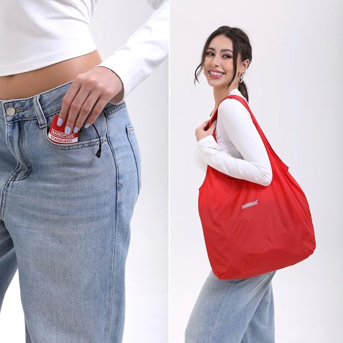 Compact Reusable Grocery Tote Bag – Lightweight, Foldable & Packable Shopping Bag for Travel - Image 2