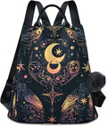 ALAZA Moon Stars Alchemy Witch Backpack Purse for Women Anti Theft Fashion Back Pack Shoulder Bag by ALAZA
