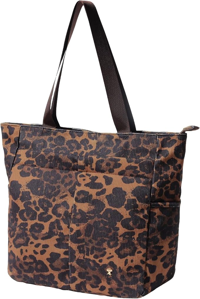 ESVAN Original Floral Tote Bag Large Shoulder Bag with Multi Pockets for Gym Travel Beach Daily Bags - Image 3