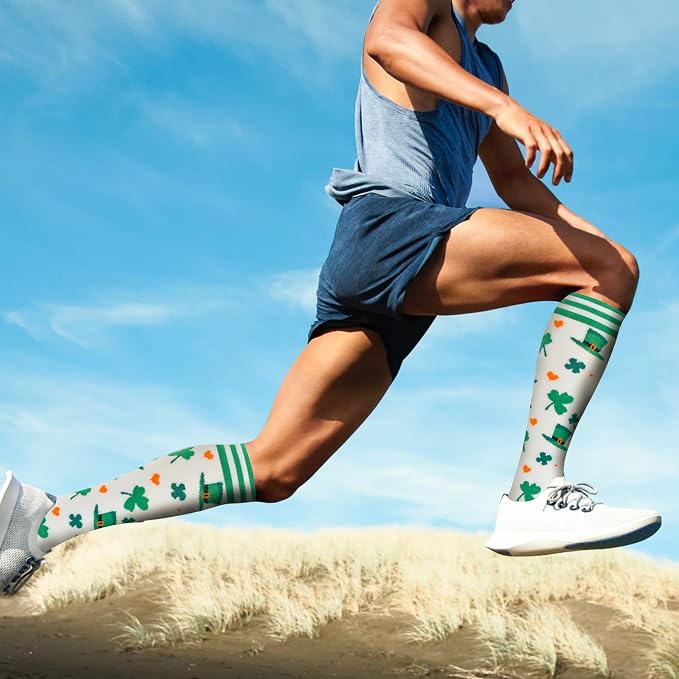 fenglaoda Compression Socks for Women Men Support Circulation 6 Pairs Socks For Nurse, Travel, Flight - Image 4