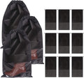DIOMMELL 12 Pack Tall Boot Bags for Travel Non-Woven with Rope for Women Large Shoe Protector Cover Storage Organizers Pouch by DIOMMELL