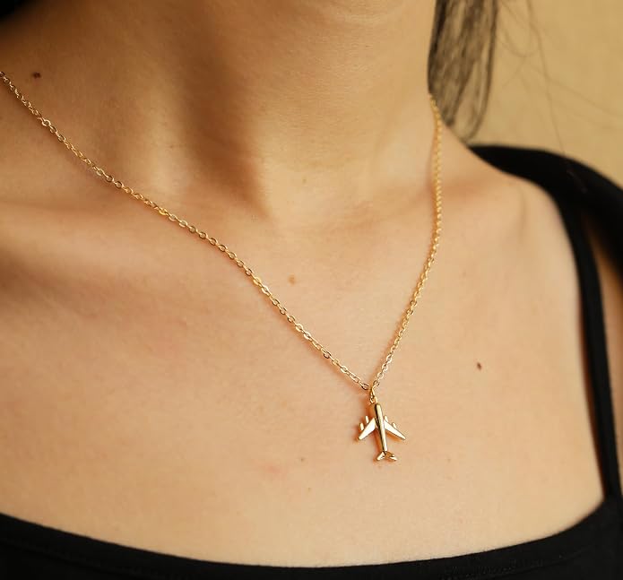 RZKING Golden Necklace for Women, Dainty Butterfly Heart Bow Rose Necklace, Gifts for Best Friend Sister Mom Girlfriend, Graduation Chritmas Birthday Anniversary Thank You Gifts - Image 6