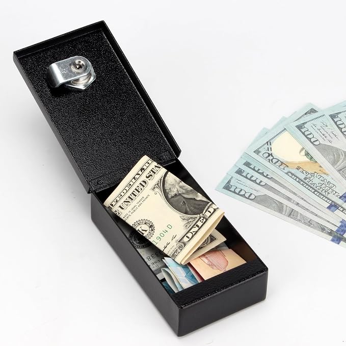 4.3 x 2.5 Inches Metal Box for Gambler with 2 Keys | Winners Bank Portable Safe Casino Money Pocket Sized Cash Box, Mini Lock Box Gambling Box For Cash Saving Go Home Money - Image 5