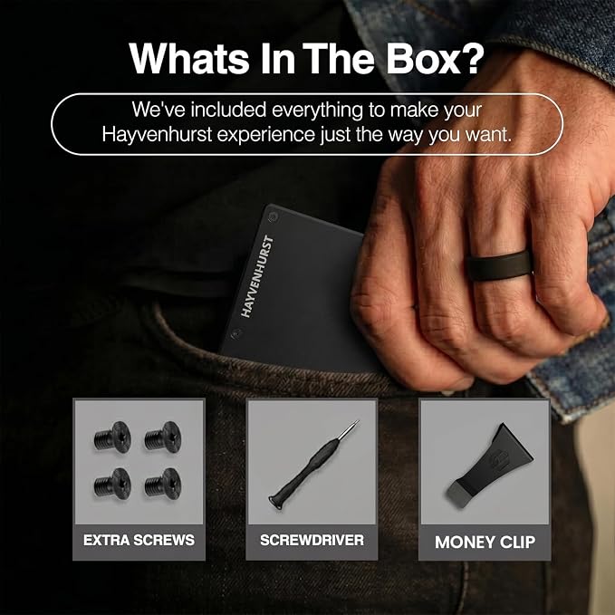 Wallet for Men - Slim RFID Blocking Metal Wallet with Money Clip, Minimalist Front Pocket Credit Card Holder, Small Mens Wallet - Image 7
