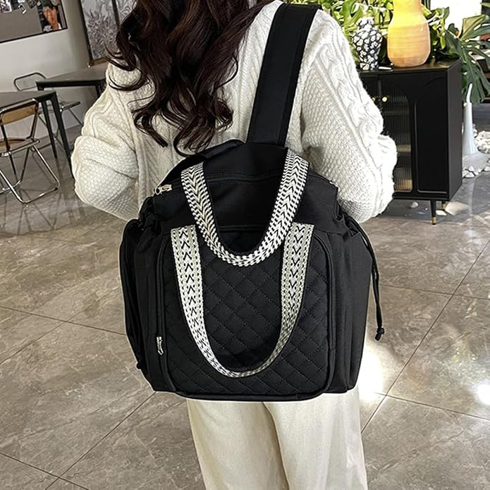 Travel Duffel Bag Weekender Bags for Women, Expandable Tote Handbag Diaper Bag Backpack Shoulder Bag for Car Work Daily - Image 7