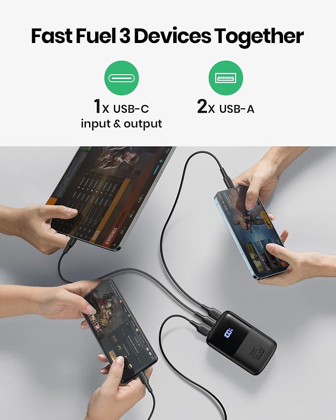 INIU Portable Charger, Smallest 10000mAh 22.5W Fast Charging Power Bank | Mini, 3-Output Fast Charging, Flight-Safe for Travel, Phone Holder, Battery Pack for iPhone 17 16, Samsung S23, Google, etc - Image 6