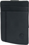 Carhartt Men’s Full Grain Saddle Leather Wallets, RFID Blocking Bifold, Trifold, and Front Pocket Options, Gifts for Men by Carhartt