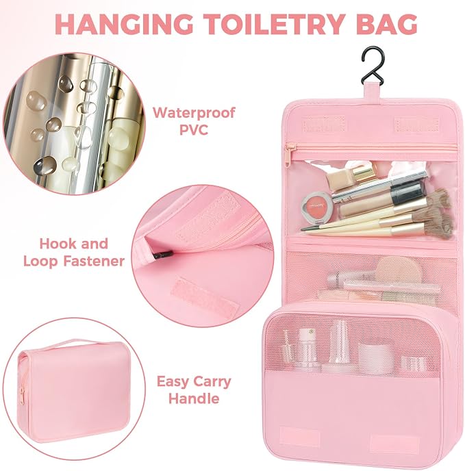 BAGAIL 9 Set Packing Cubes with Packing List Luggage Packing Organizers for Travel Accessories (Pink) - Image 6