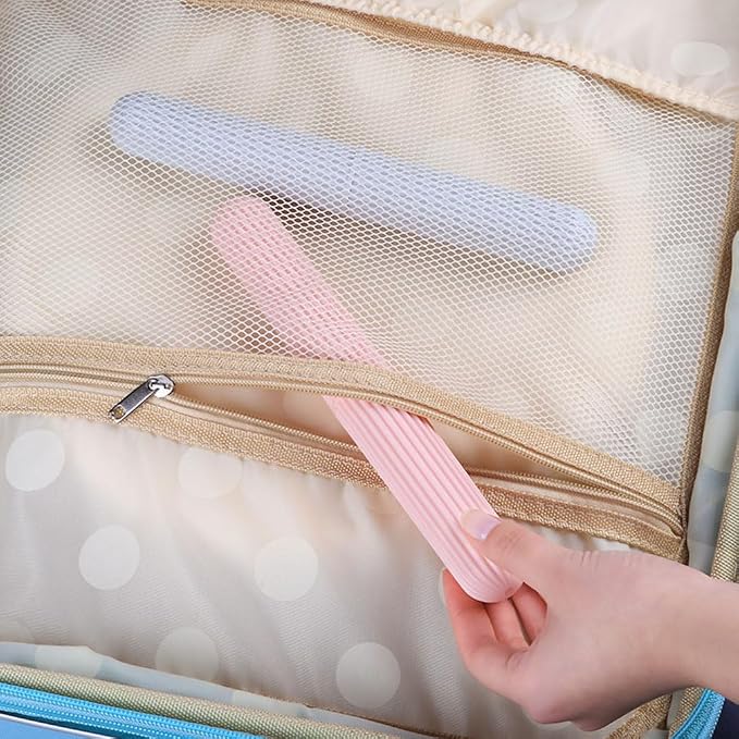 Travel Toothbrush Case, Toothbrush Containers，2 Pcs | Portable, Waterproof, For Travel/Camping/School/Home - Image 6