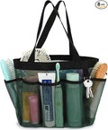 Fammart Mesh Shower Caddy Portable for College Dorm Room Essentials, Odorless Polyester Large Shower Tote Bag with Dual Handles, 8-Pocket Quick-Dry Toiletry Organizer for Travel, Beach, Camping, Gym by Fammart