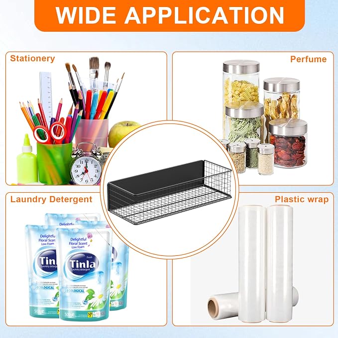 2Pack Magnetic Basket Organizer Holder for Fridge | Magnetic Storage Bin Box Containers, For Refrigerator Whiteboard Classroom - Image 9