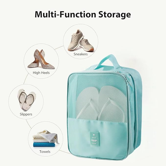 Shoe Bags for Travel,Shoe Bag Holds 3 Pair of Shoes,Shoe Storage Pouch for Travel and Daily Use,Shoe Organizer Travel Essentials for Packing in Suitcase,Waterproof - Image 4