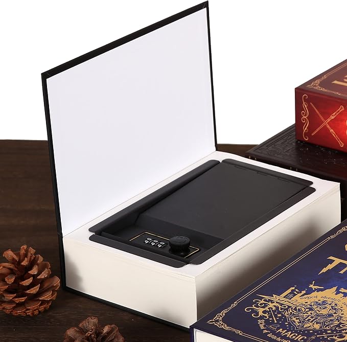 Forest Witches Book Safe Lock Box with Key, Vintage Hidden Book Safe with 2 Keys, Mystical Diversion Safe Box Secret Compartment Items for Cash, Passport and Home Security - Image 6