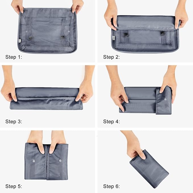 Mossio 9 Set Packing Cubes with Shoe Bag & Electronics Bag - Luggage Organizers Suitcase Travel Accessories - Image 6