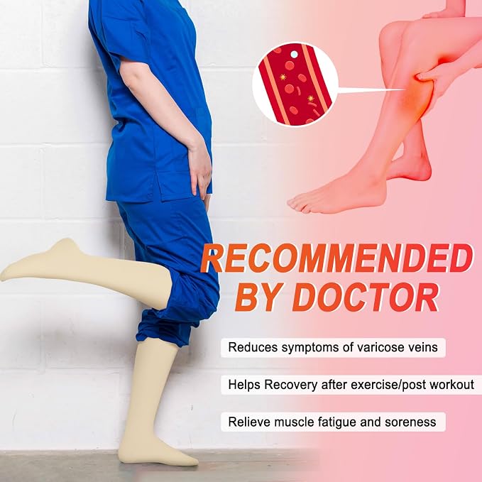 4 Pairs Compression Socks for Women Circulation-Best Support for Nurses,Running,Athletic,Travel - Image 2