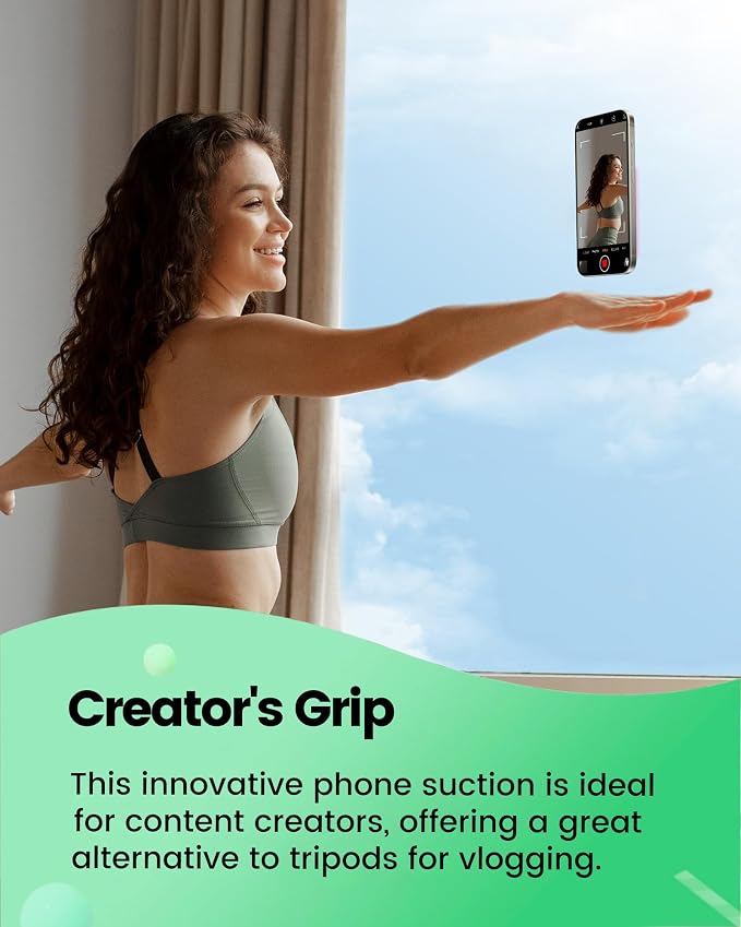amBand ASMR Stuff Silicone Suction Phone Mount, Stable Hands-Free Sticky Holder for iPhone, Cute Aesthetic Gear for TikTok Influencers & ASMR Content Creator, Lilac Purple - Image 6