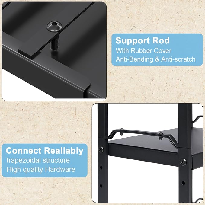 1 Pack Expandable Cabinet Countertop Shelves, Stackable Shelves Organizers For Kitchen Cabinet Countertop Storage, Adjustable Counter Cupboard Pantry Organizer Shelf Rack Stand, Length:25.5" - Image 7