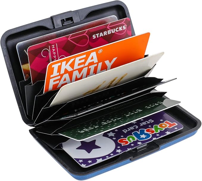 RFID Blocking Credit Card Protector Case Holder Wallet for Men Women | RFID Blocking Credit Card Protector Aluminum ID Case Hard Shell Business Card Holders Metal Wallet for Men or Women - Image 5