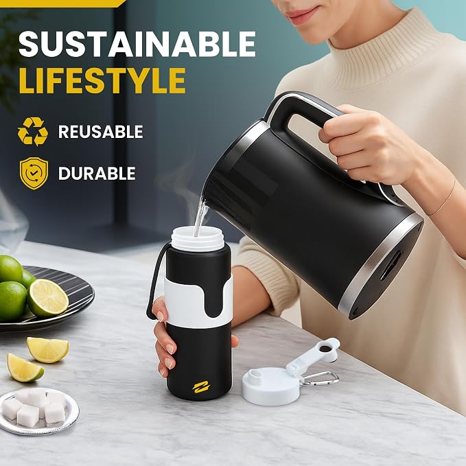 Collapsible Water Bottles – BPA-Free Silicone, Leak-Proof & Lightweight Foldable Water Bottle for Travel, Hiking, Camping, Sports & Everyday Use – Compact, Reusable, Portable, Easy Clean - Image 5