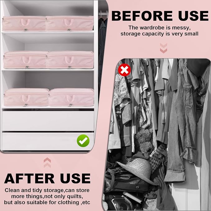 Packing Cubes for Travel Packing Organizers Compression Travel Cubes, Pink | Compression Packing Cubes Luggage Suitcase Organizer Bags Compression Bags for Travel Accessories - Image 7
