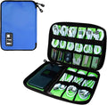 Lcsmaokin Electronics Organizer Travel Case,Electronic Accessories Storage Bag,Portable Waterproof Cable Organizer Bag,Travel Cord Organizer Bags for Small Charging Cord Storage,SD Card-Royal Blue by Lcsmaokin