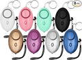 Safe Sound Personal Alarm, 8 Pack 140DB Personal Security Alarm Keychain with LED Lights, Emergency Safety Alarm for Women, Men, Children, Elderly by KOSIN