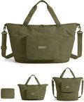 BAGSMART Foldable Travel Bag, 37L Expandable Personal Item Bag, Kelp Green | Airline Approved Personal Carry-on Size, Fits Under-seat, Trolley Sleeve, Backup Bag for Travel, Vacation, Overnight by BAGSMART