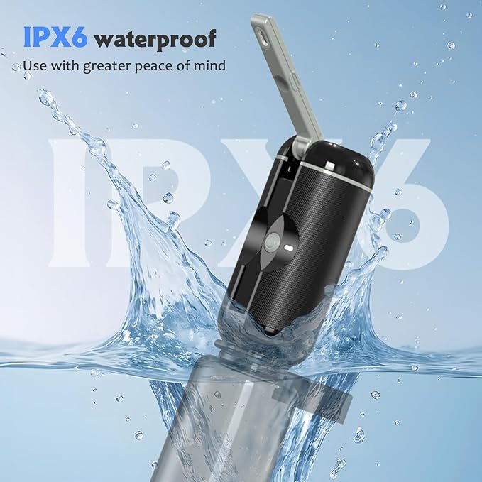 Portable Bidet for Travel,Rechargeable Waterproof Sprayer,Black-storage Set | Portable Rechargeable Travel Bidet Sprayer Fits Various Water Bottles, Waterproof High Pressure Handheld for Personal Hygiene - Image 4