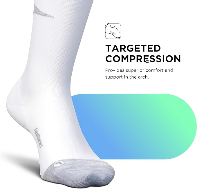 Feetures Compression Knee High Socks - Graduated Compression Socks for Women & Men - (1 Pair) - Image 2