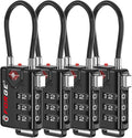 TSA Approved Cable Luggage Locks, Re-settable Combination with Alloy Body by Forge
