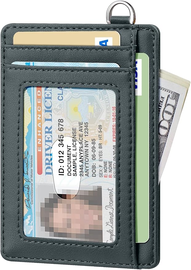 FurArt Slim Minimalist Wallet RFID Credit Card Holder for Men | slim minimalist compact rfid id window thin - Image 2