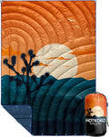 Puffy Camping Blanket,Large Camp Blanket Outdoor Camping Quilt Waterproof | Lightweight Printed Warm Packable Down Alternative Blanket for Camping,Traveling, Stadium, Hiking, Picnics by hotkoko