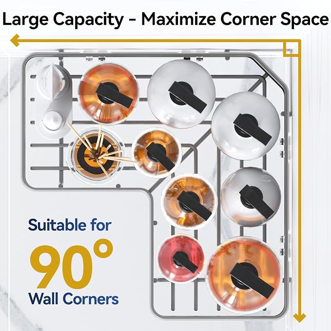 Corner Shower Caddy Adhesive, 100% Rustproof Shower Organizer with Soap Holder, No Drill Shower Shelf for Inside Shower, Wall-Mounted Shower Storage for Homes (3 Pack, Grey) - Image 3